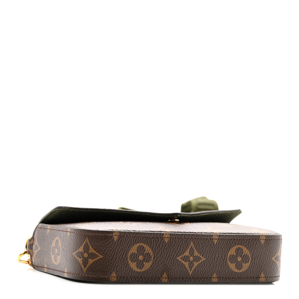 Monogram Felicie Strap & Go Kaki