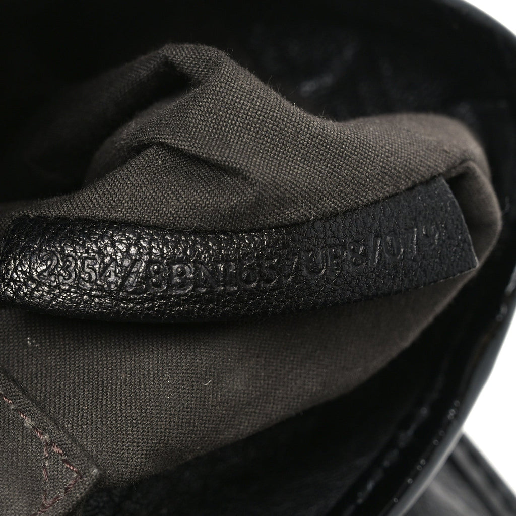 Nappa Patent B Bag Black