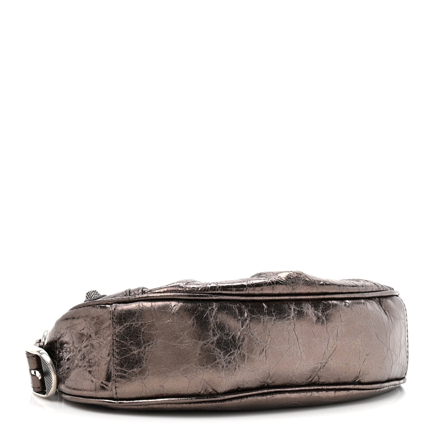 Metallic Agneau Arena Le Cagole Shoulder Bag XS Dark Bronze