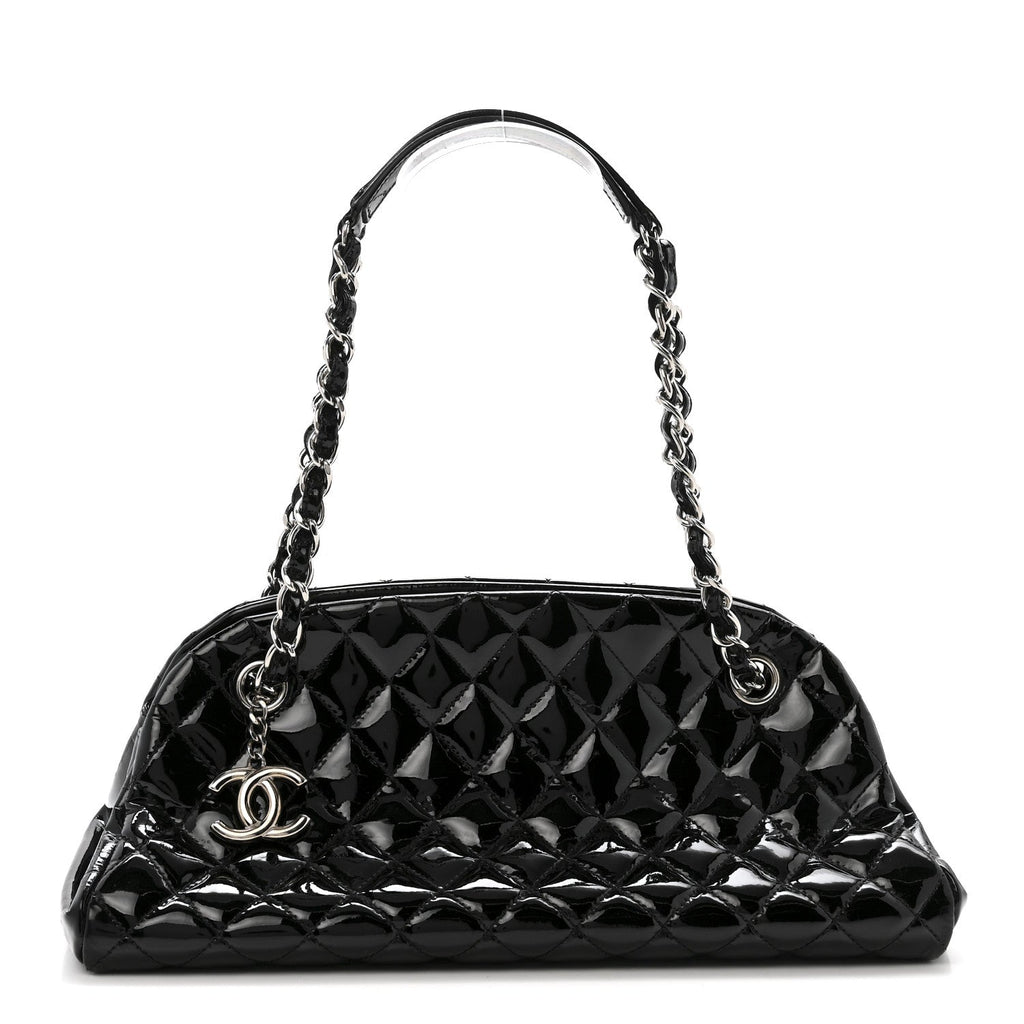 Patent Quilted Medium Just Mademoiselle Black