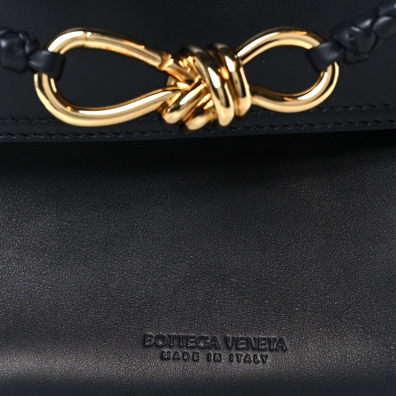 Silky Calfskin Small Ciao Ciao Black