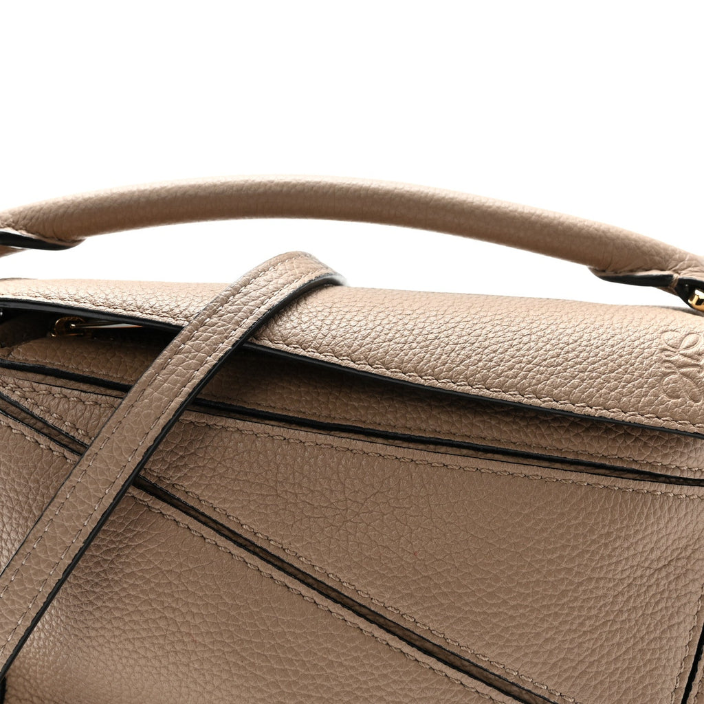 Calfskin Mini Puzzle Bag Sand