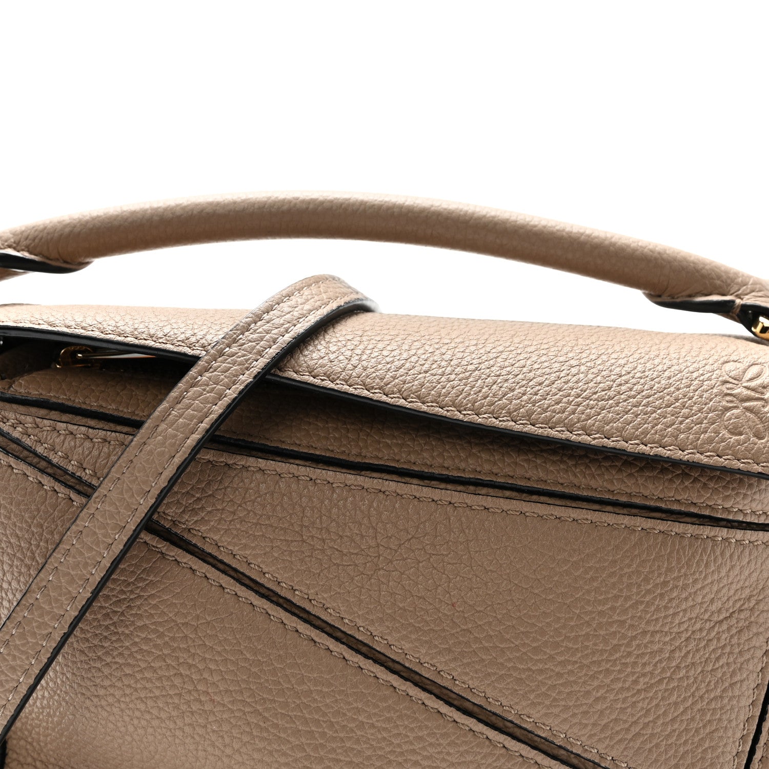 Calfskin Mini Puzzle Bag Sand