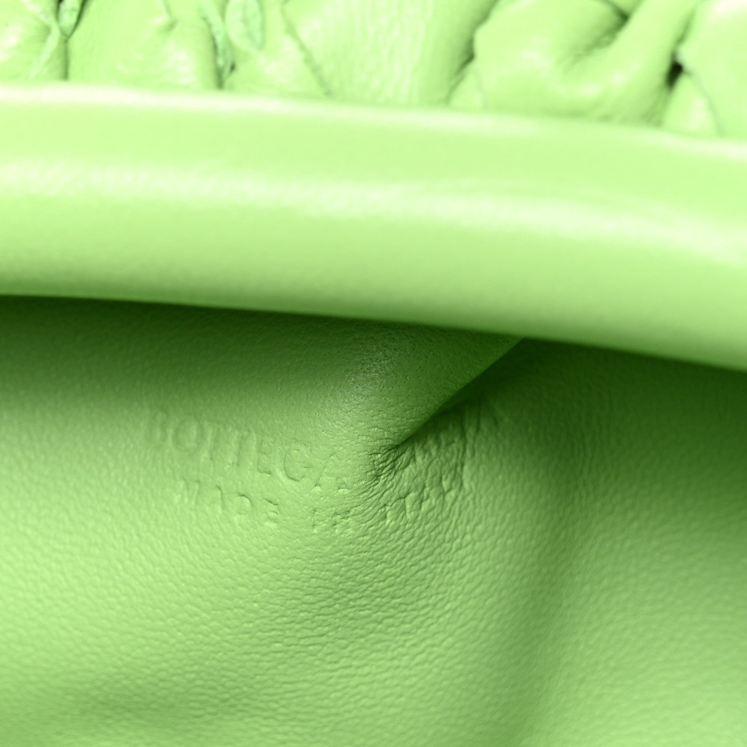 Nappa Intrecciato The Mini Pouch Pistachio