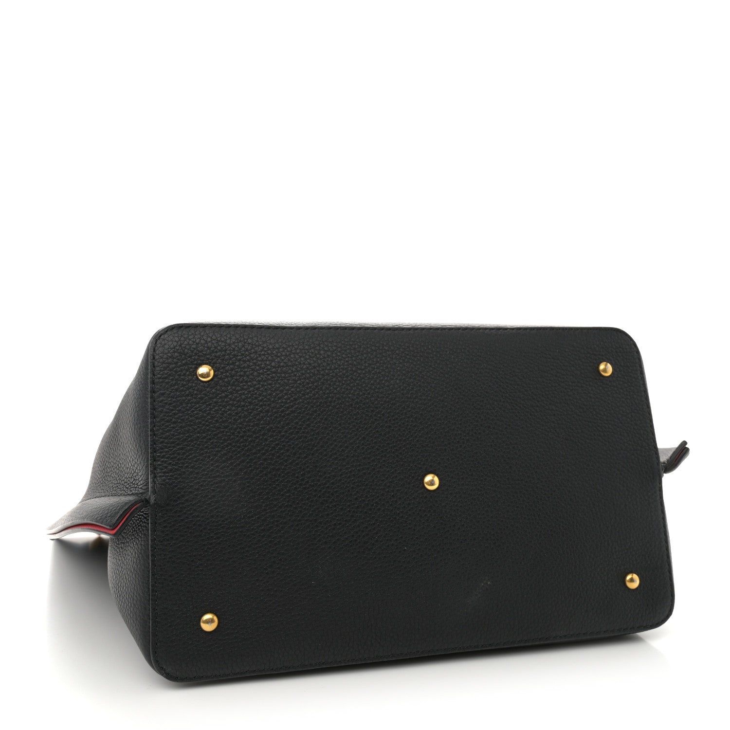 Grainy Calfskin VLogo Escape Hobo Bag Black