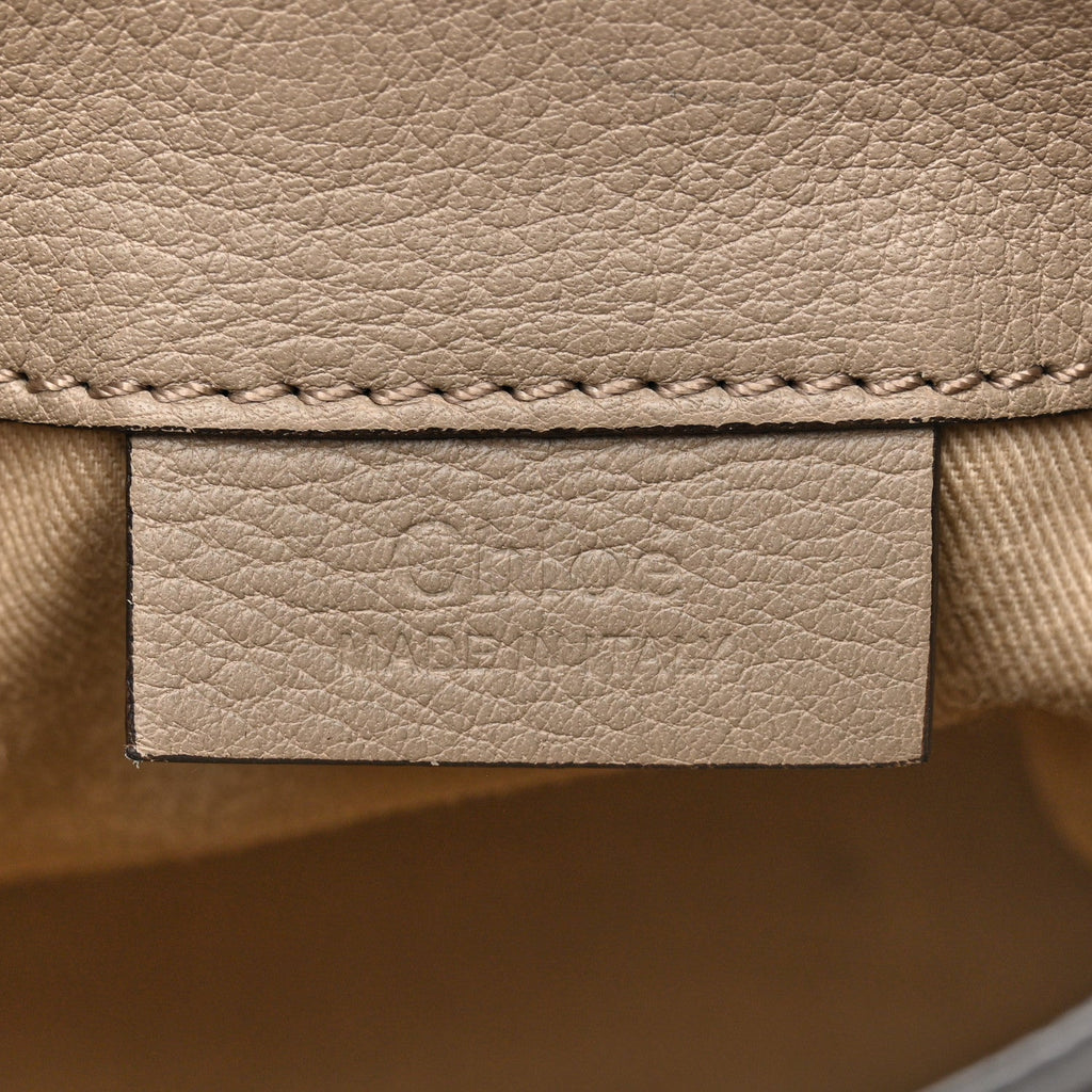 Suede Calfskin Mini Faye Backpack Motty Grey