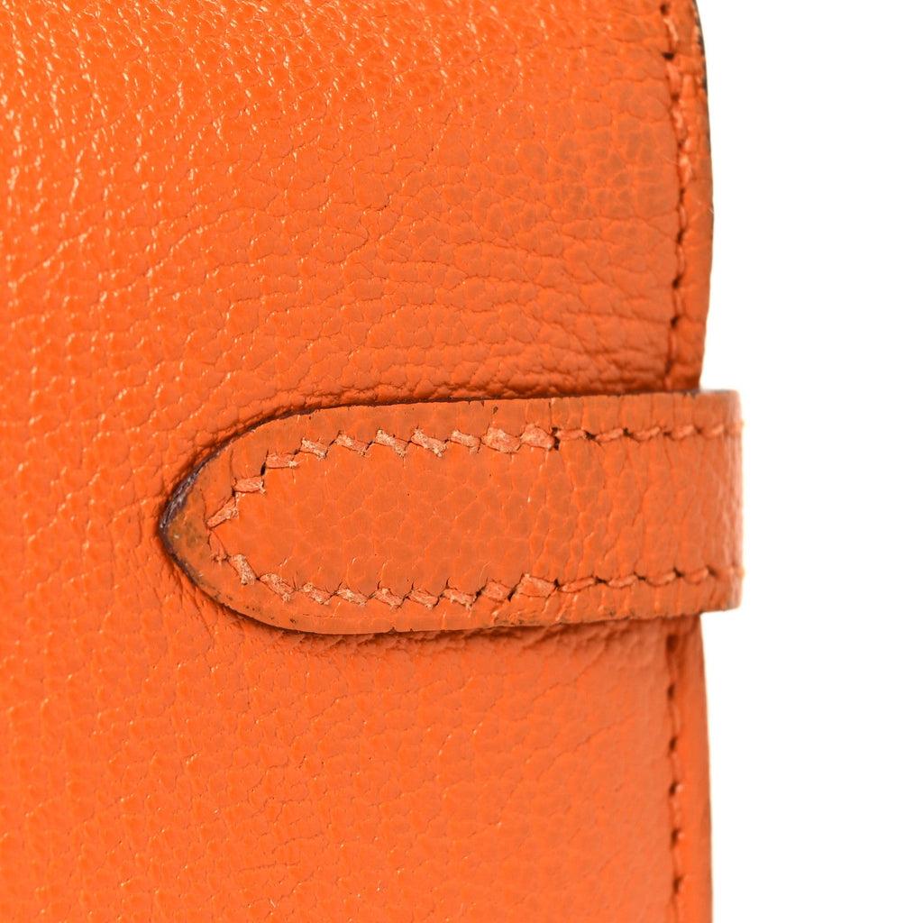 Chevre Mysore Kelly Longue Wallet Orange