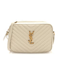 Calfskin Matelasse Monogram Lou Camera Bag Crema Soft