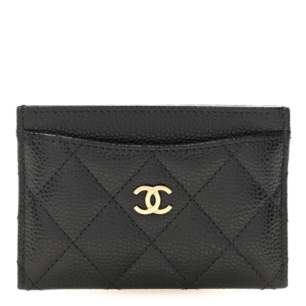 Caviar Quilted  Holder Black