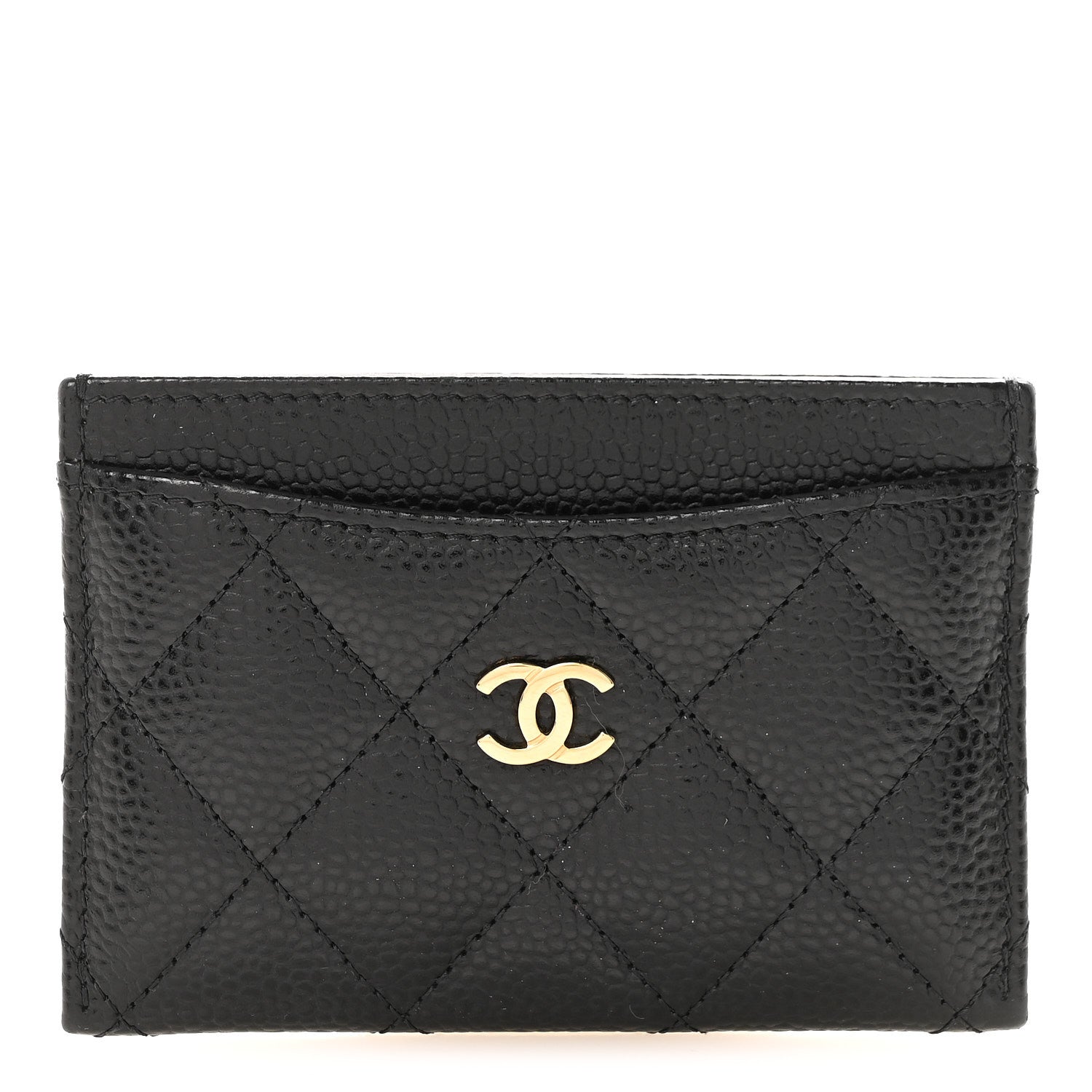 Caviar Quilted  Holder Black