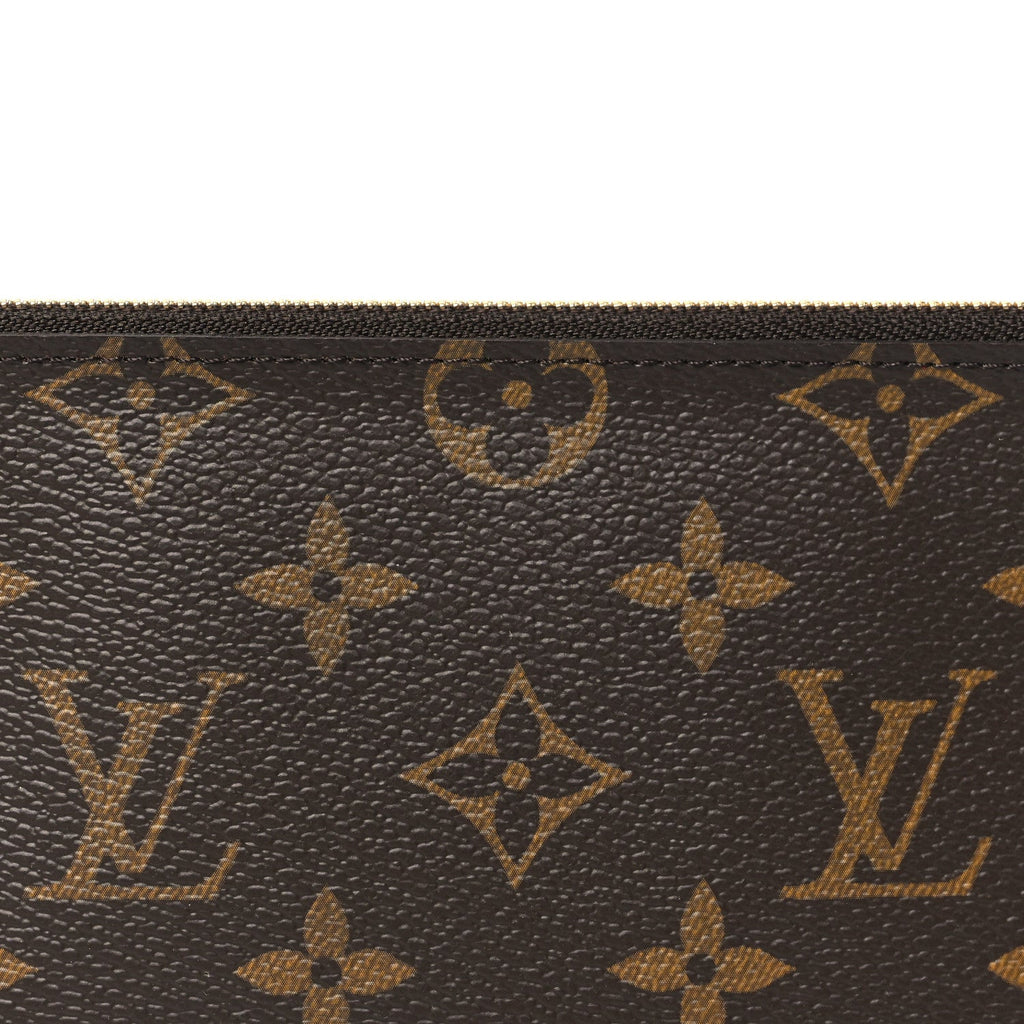 Monogram Felicie Chain Wallet Zippered Insert Fuchsia