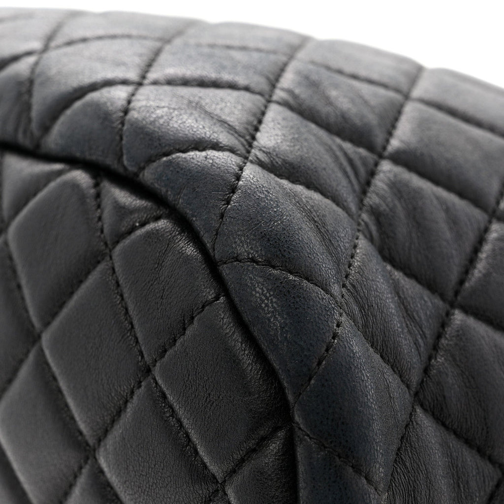 Calfskin Quilted Small Urban Spirit Backpack Black