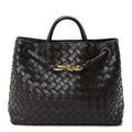 Nappa Intrecciato Medium Andiamo Shoulder Bag Fondant