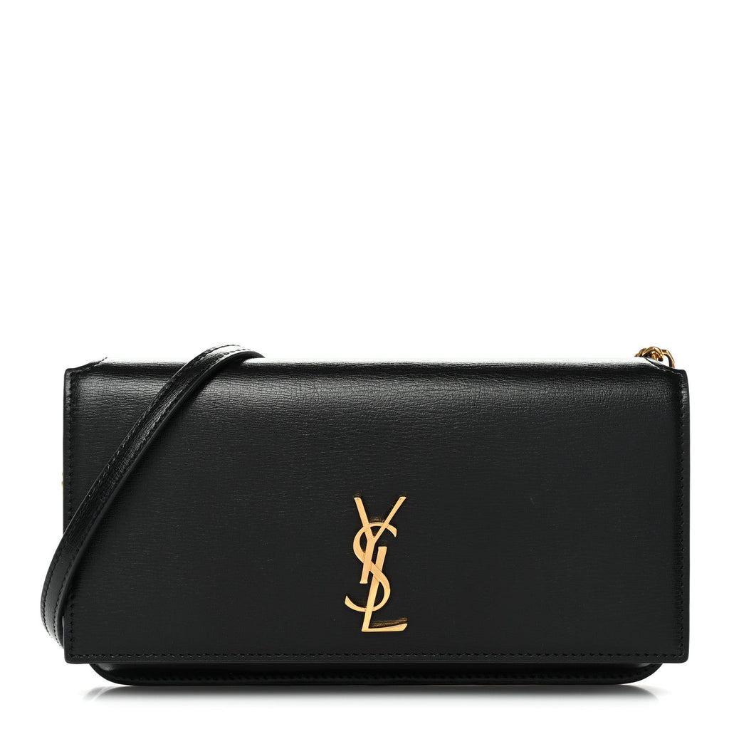Calfskin Monogram Cassandre Phone Holder With Strap Black