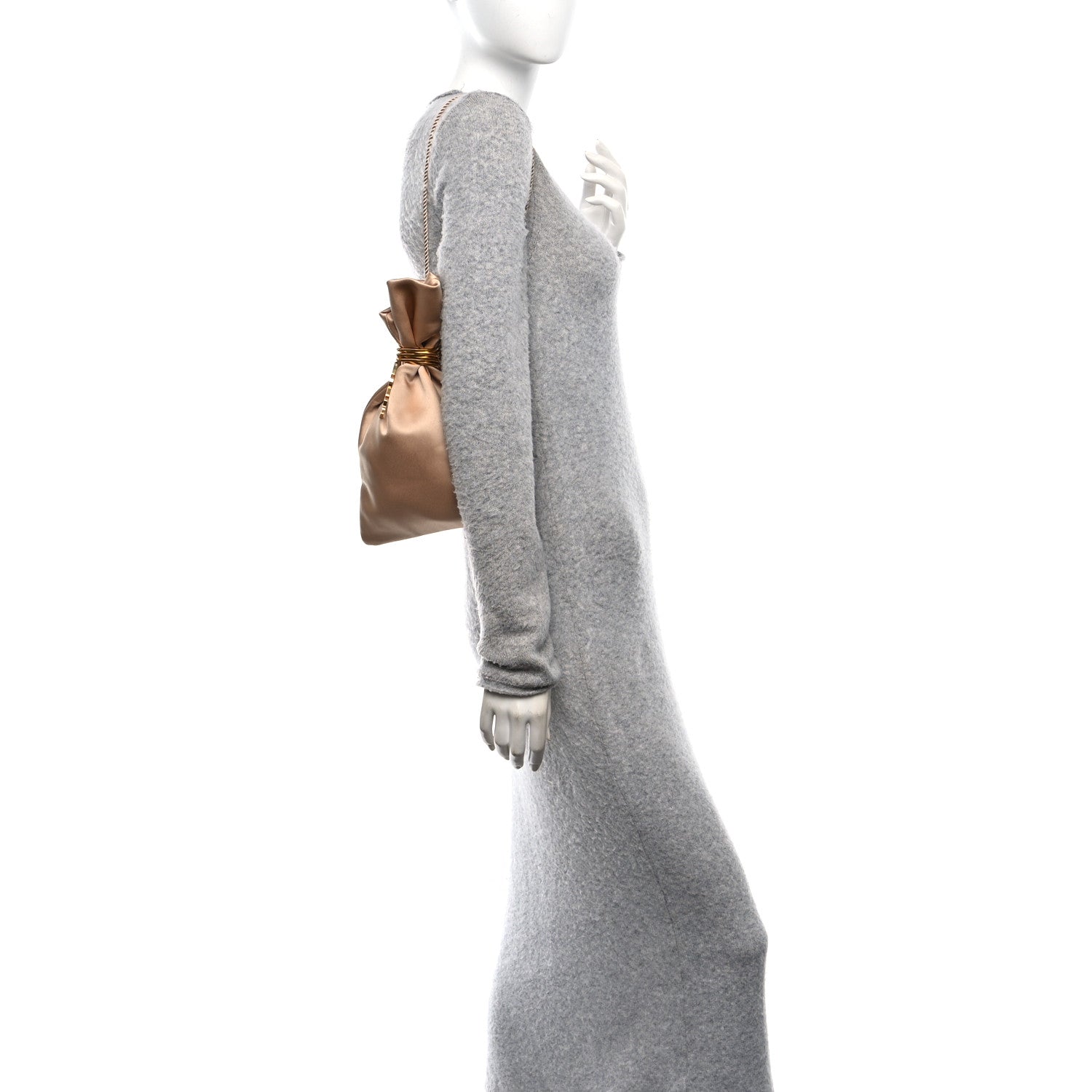 Satin Evening Pouch Nude Baby Nude