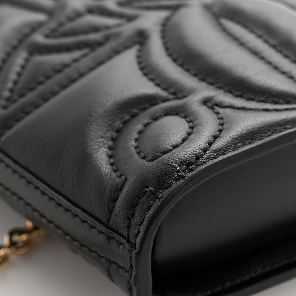 Calfskin Mini The Bow Bag Black