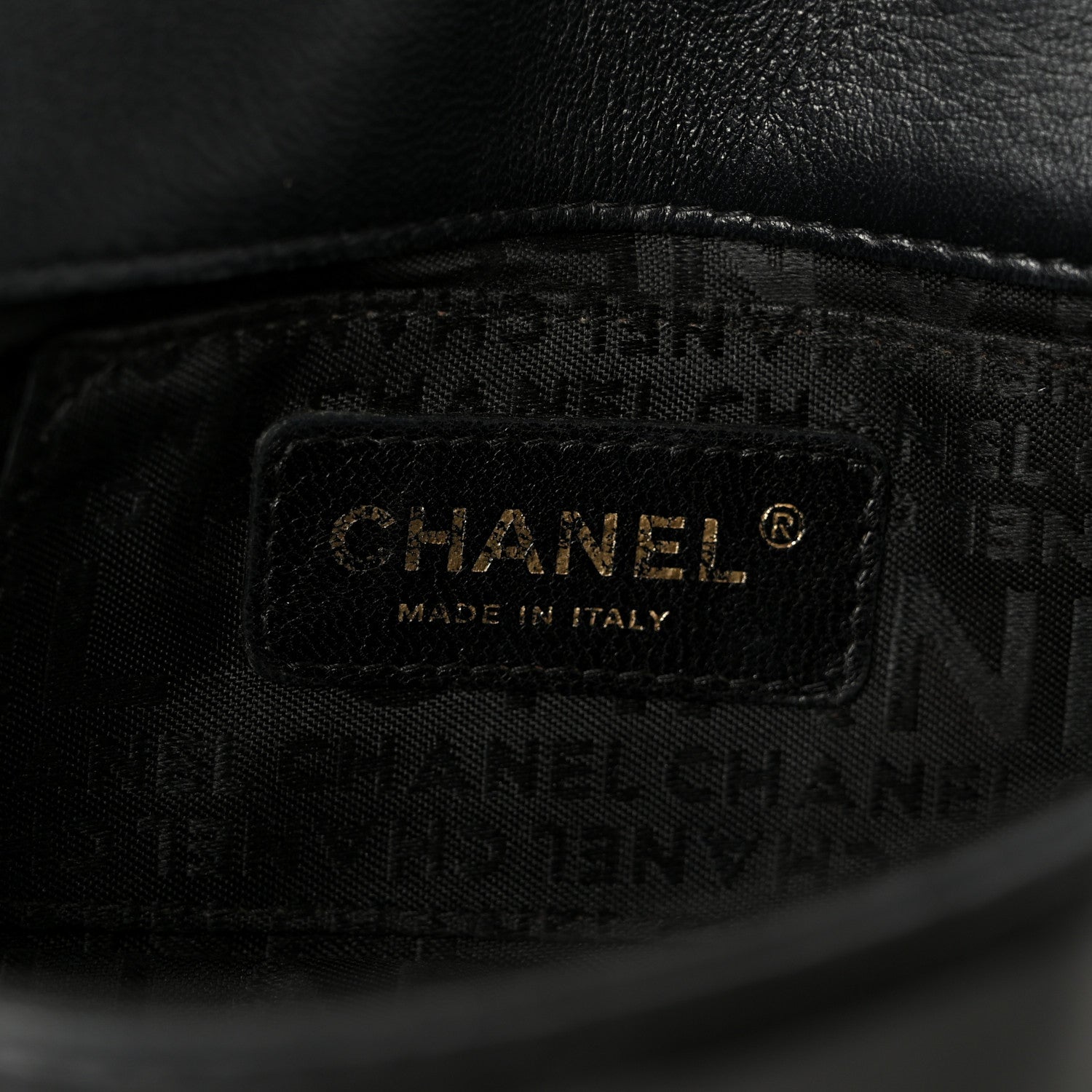 Lambskin Quilted Mini Chocolate Bar Flap Black
