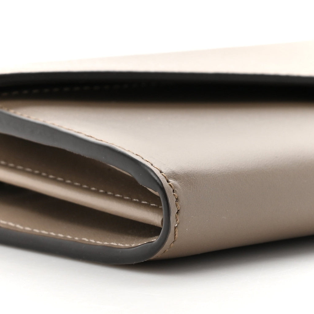 Vitello King Cruise FF Diamonds Continental Envelope Wallet On Chain Truffle Dove