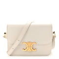 Shiny Calfskin Teen Triomphe Arctic White