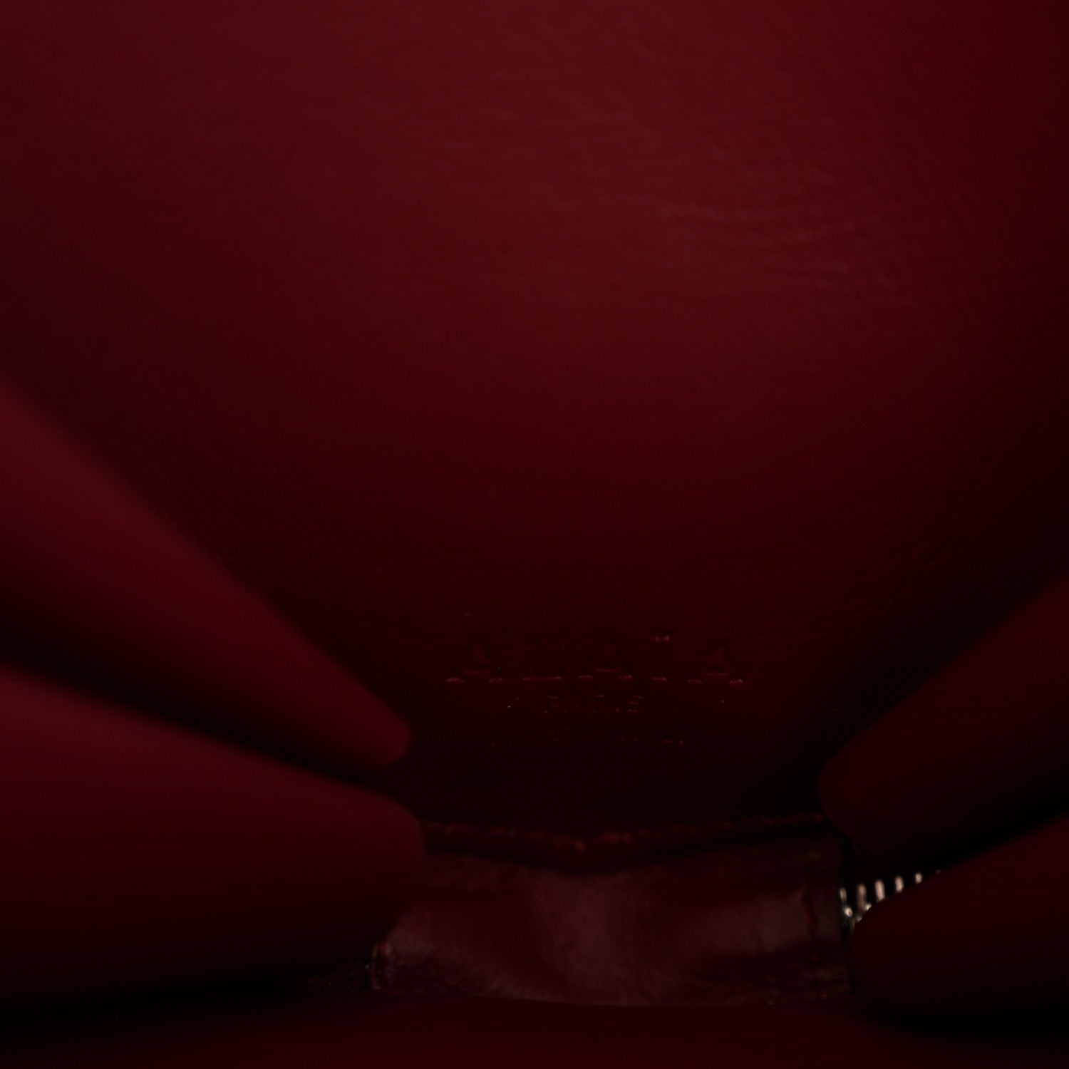 Patent Calfskin Le Coeur Bag Garnet Red