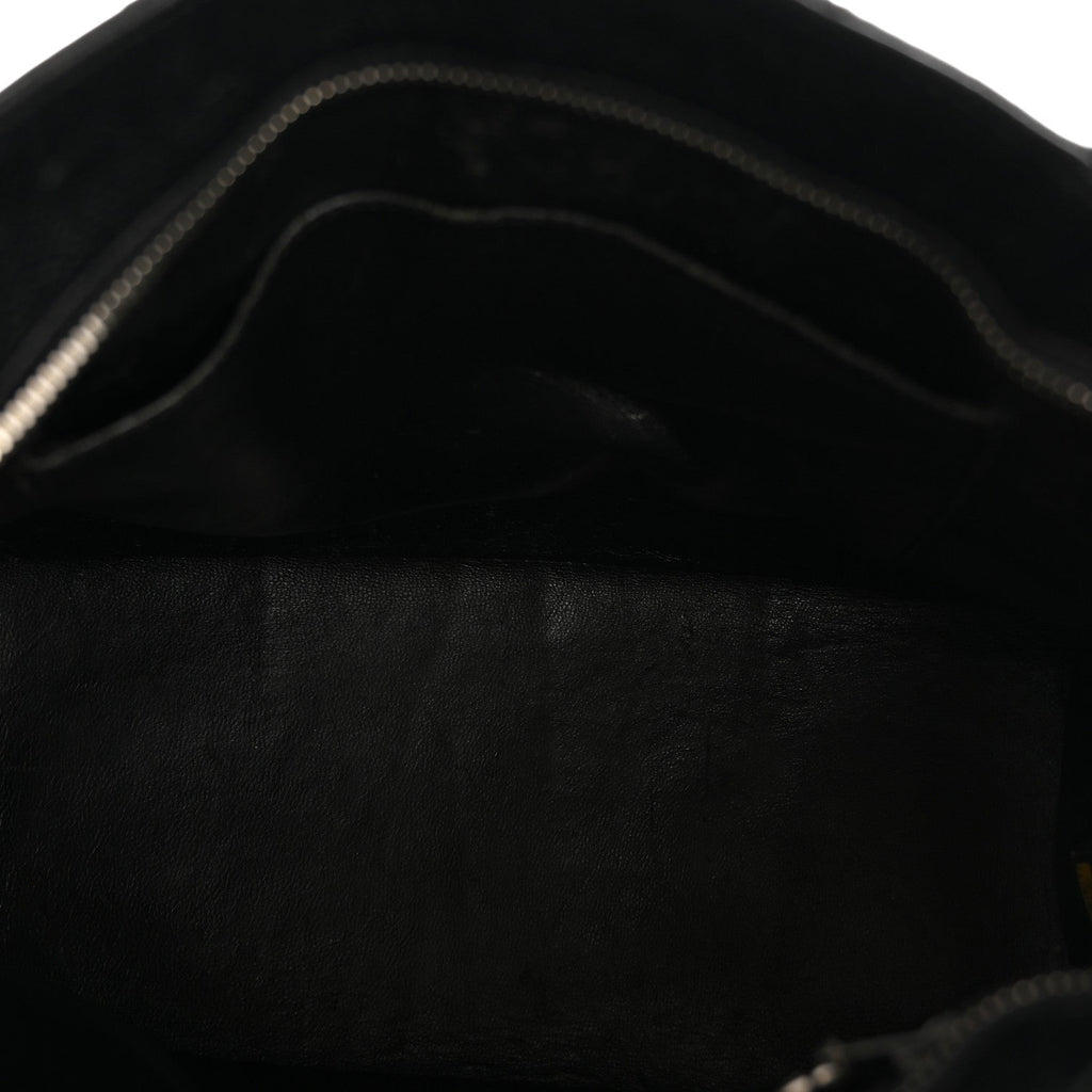 Caviar Quilted Medallion Tote Black