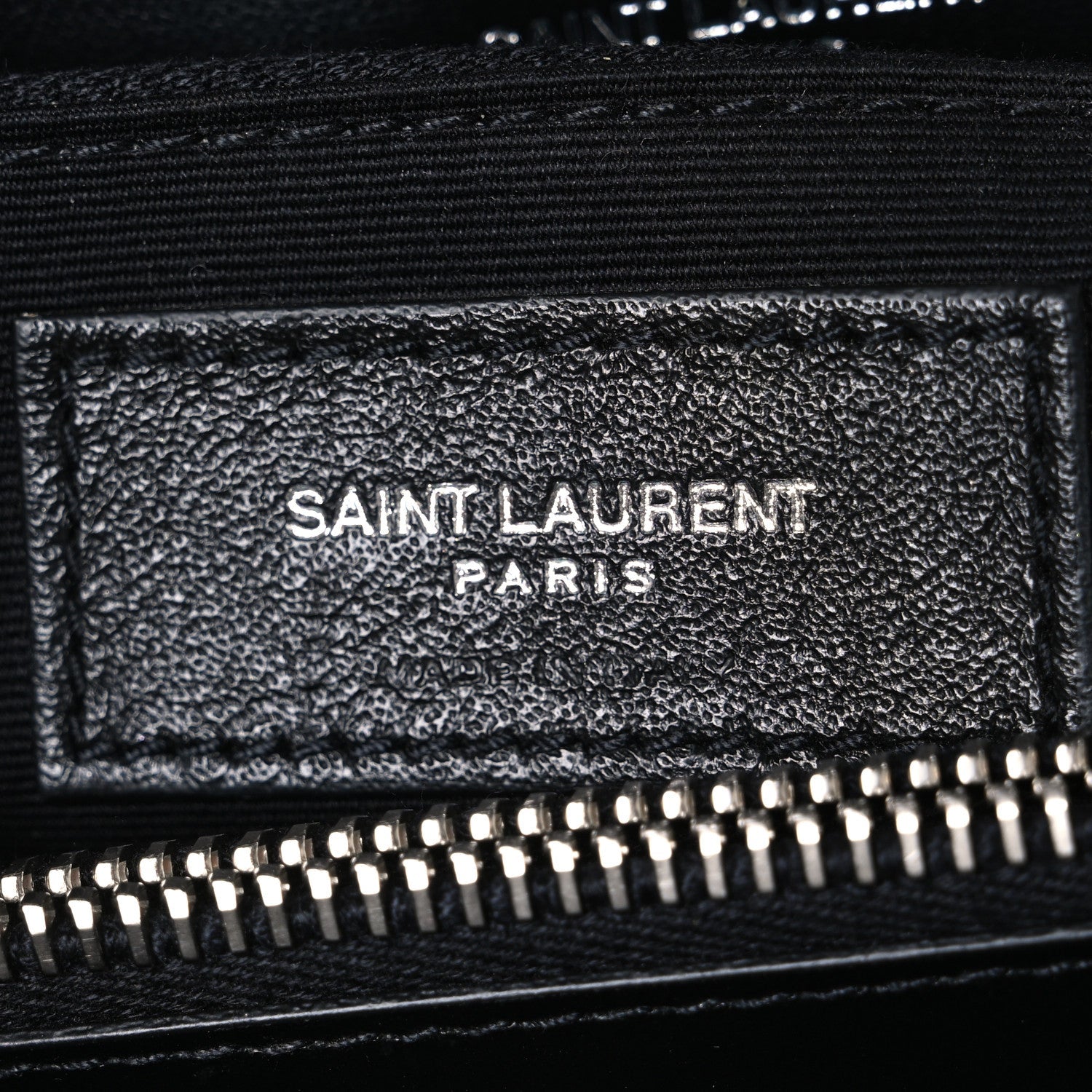 Calfskin Y Quilted Monogram Medium Loulou Chain Satchel Black