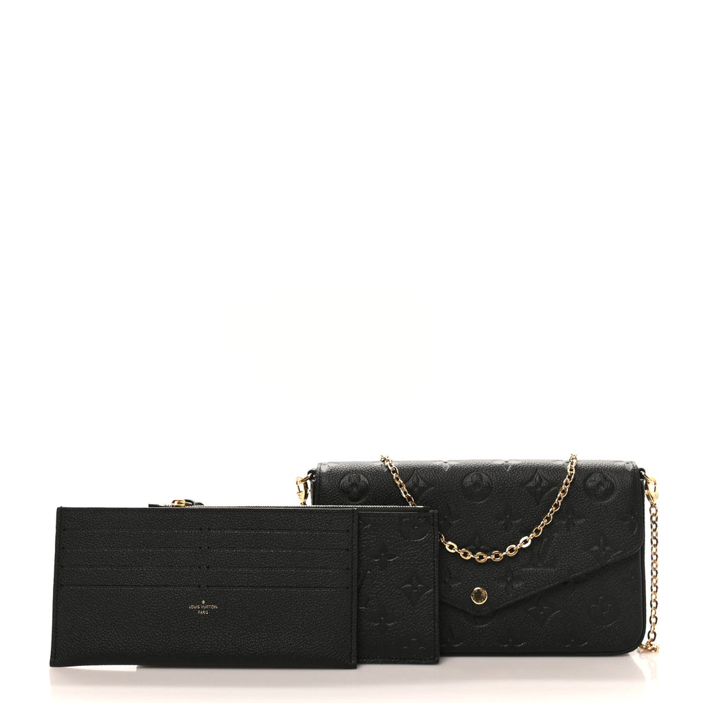 Empreinte Pochette Felicie Chain Wallet Black