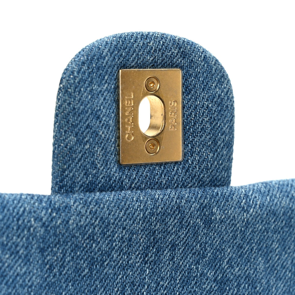 Denim Quilted Denim Large Mood Flap Blue Multicolor