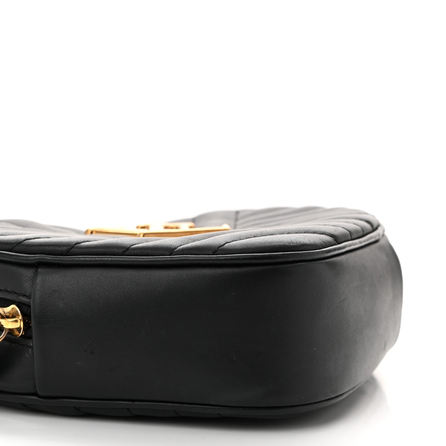 Calfskin New Wave Heart Bag Black