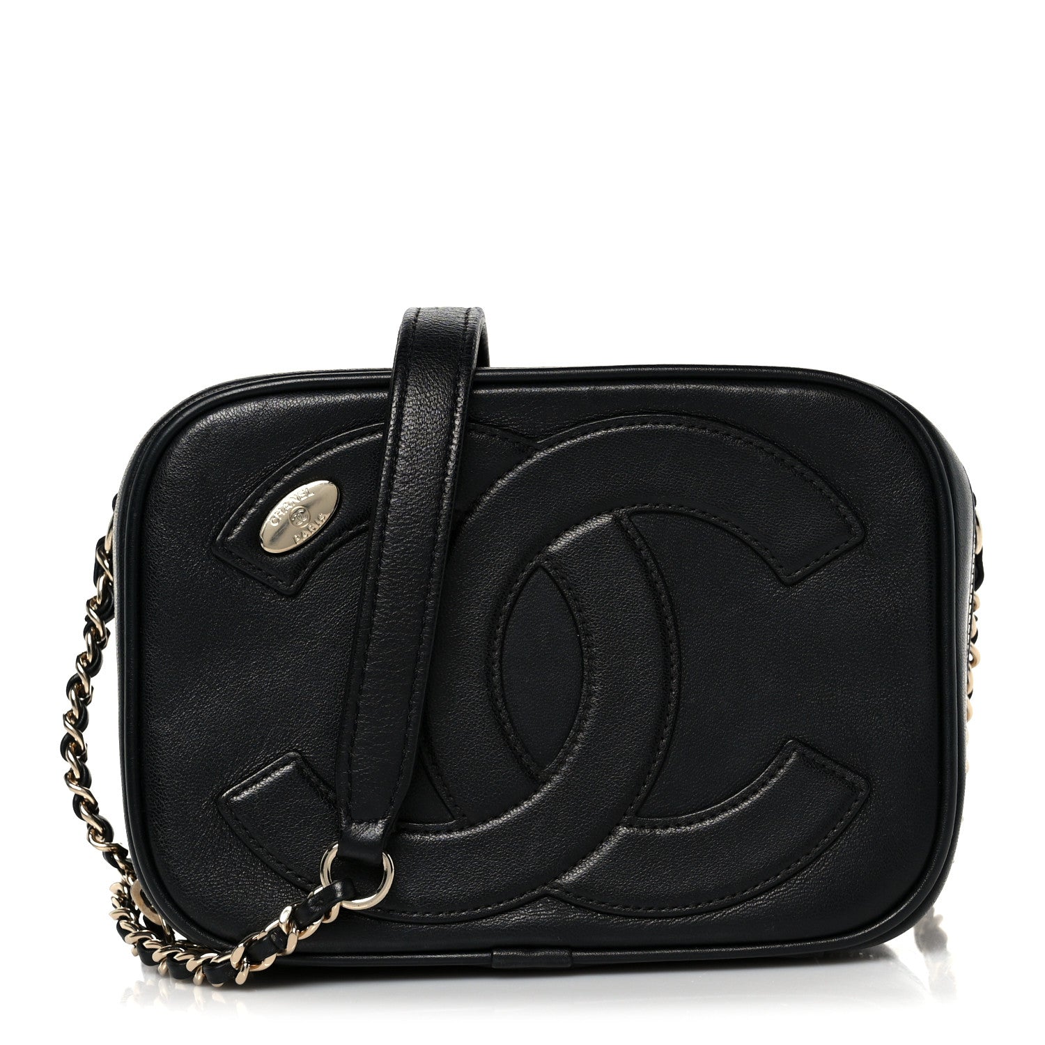 Calfskin CC Mania Camera Case Black