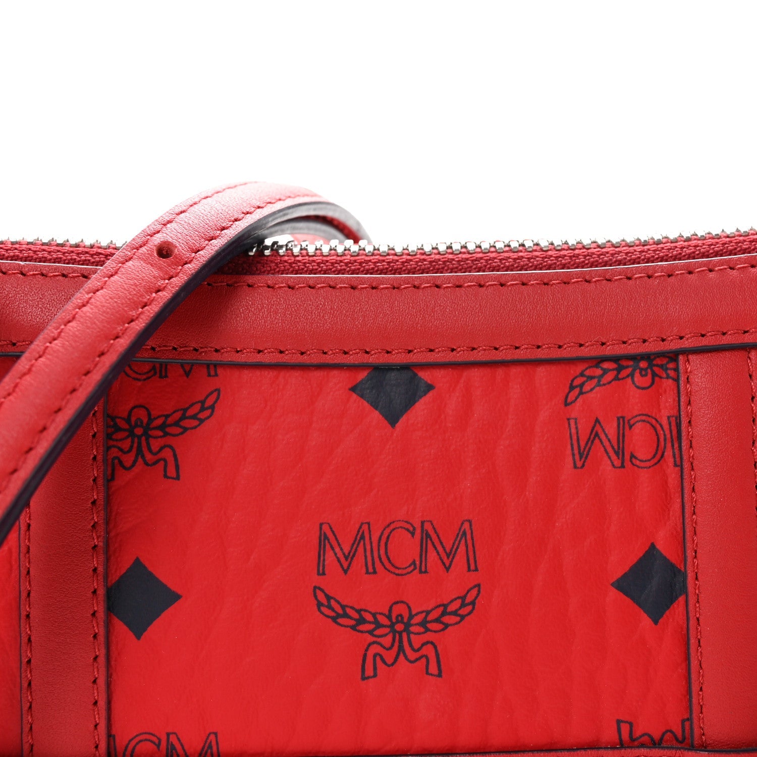 Visetos Nappa Mini Delmy Chain Shoulder Bag Ruby Red