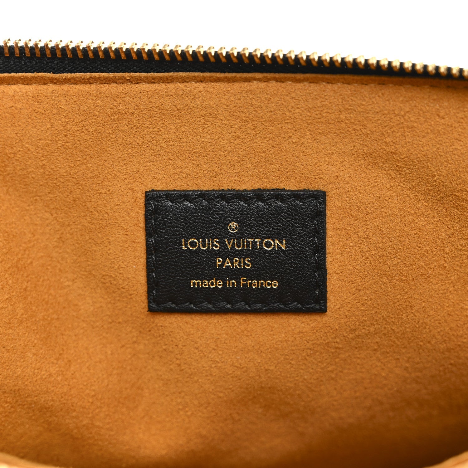 Lambskin Embossed Monogram Coussin MM Black