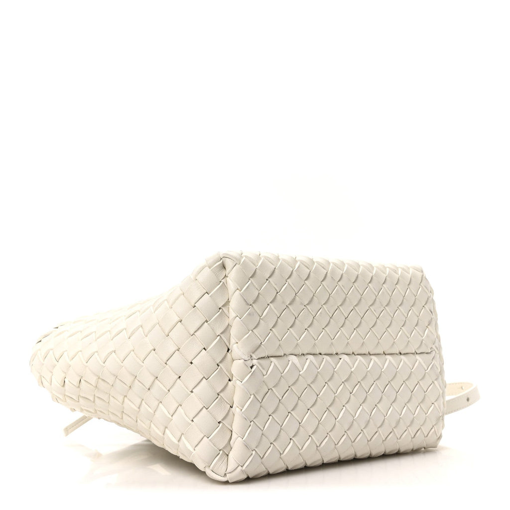 Nappa Intrecciato Mini Cabat White