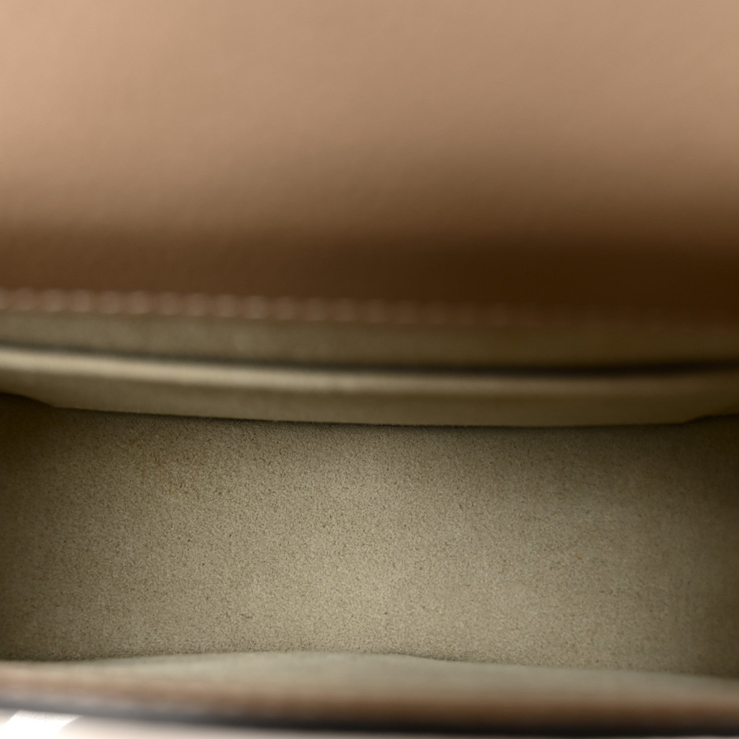 Calfskin Suede Small Nile Bracelet Bag Biscotti Beige