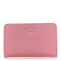 Saffiano Metal Compact Wallet Geranio