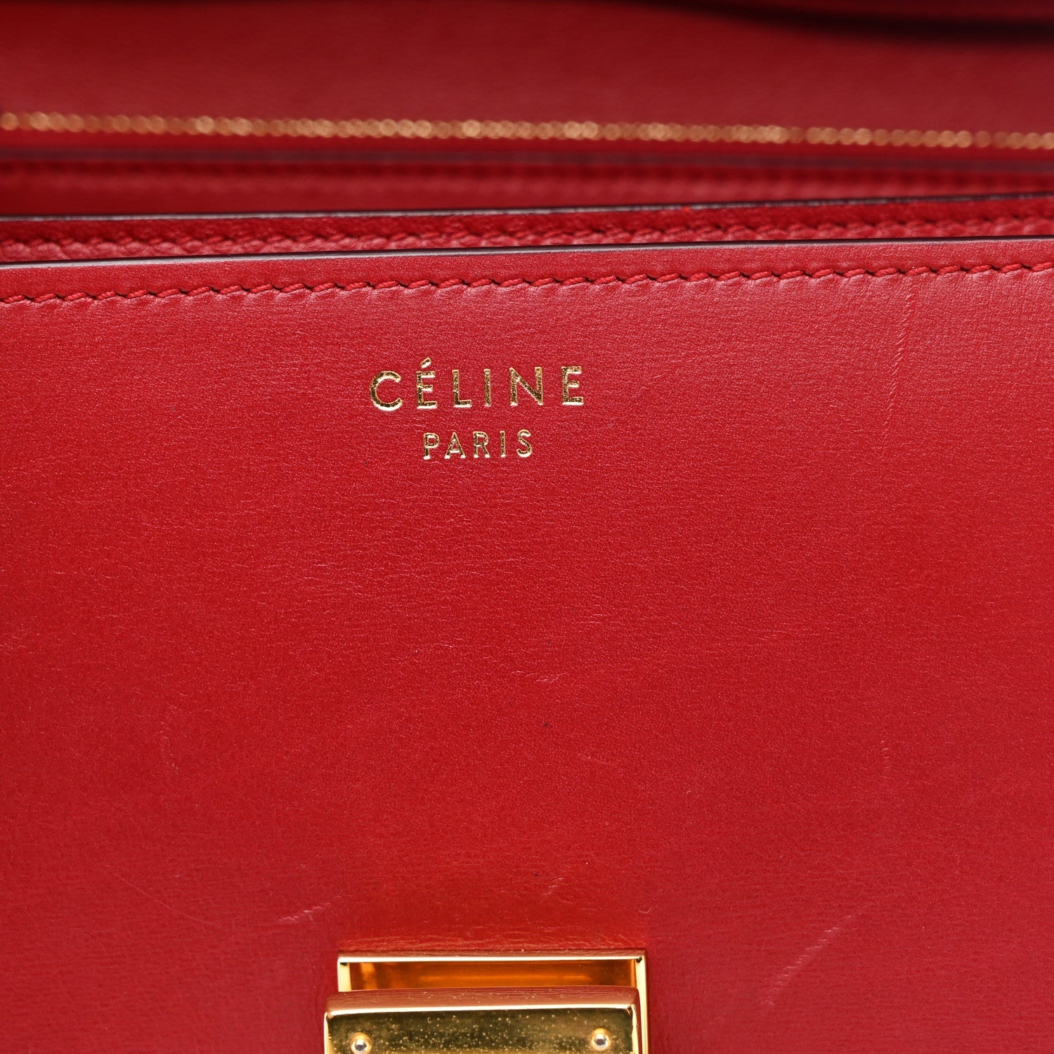 Box Calfskin Medium Classic Box Flap Bag Red