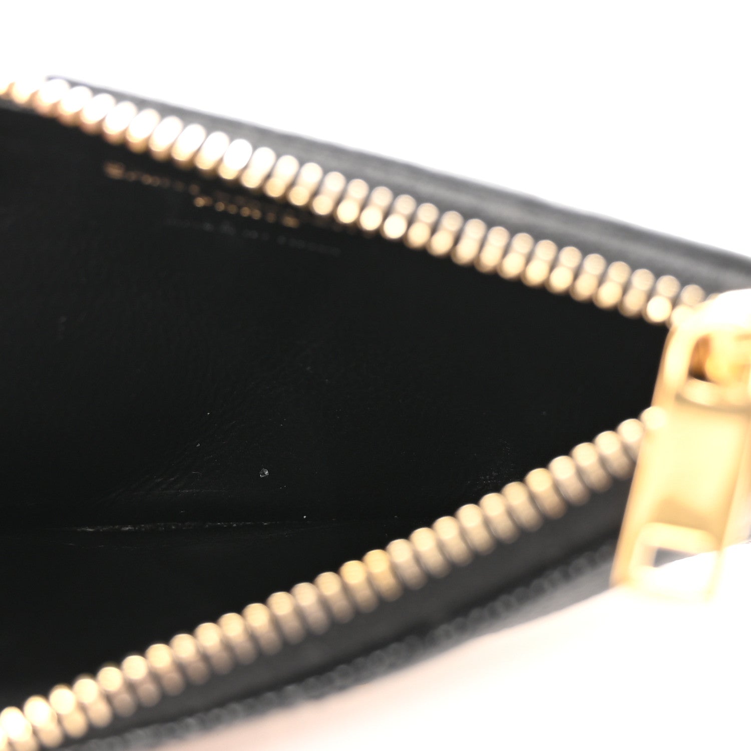 Grain De Poudre Matelasse Chevron Monogram Fragments Zippered  Case Black