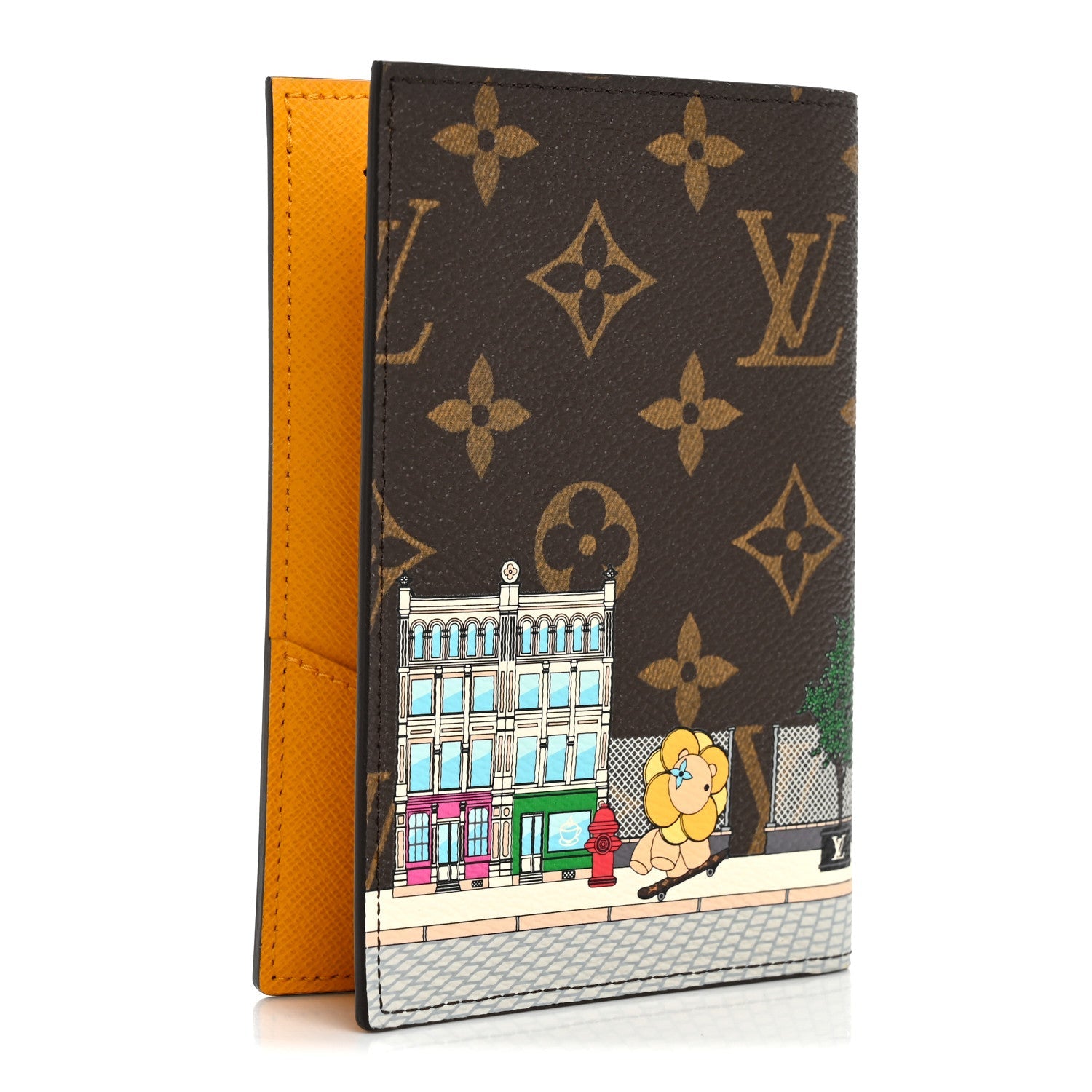 Monogram 2022 Christmas Animation New York Soho Passport Cover Yellow