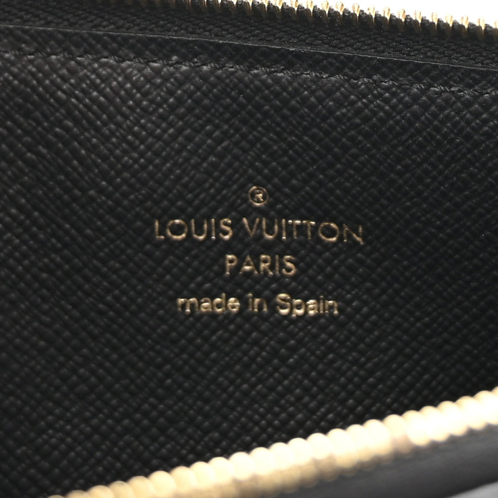 Monogram Slim Purse Black