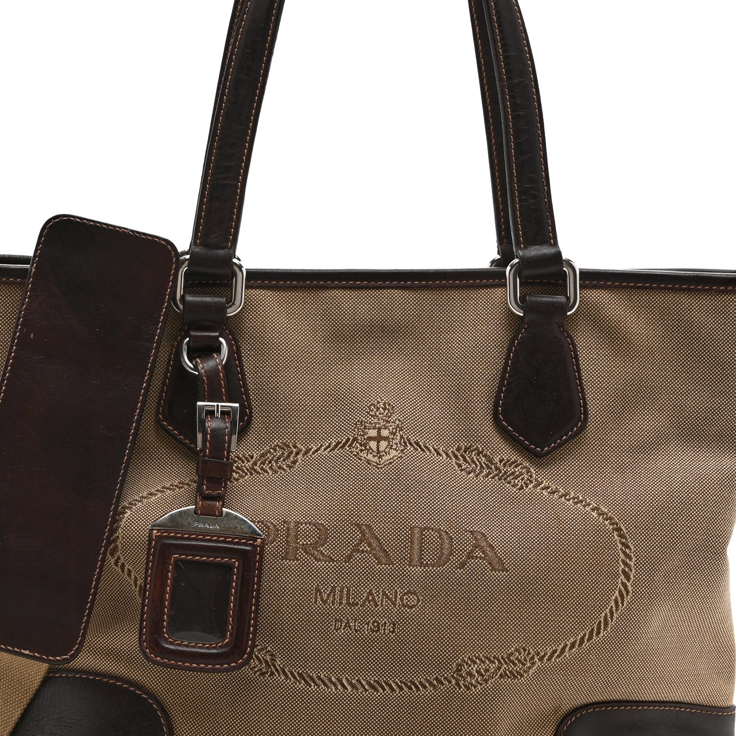 Jacquard Logo Tote Corda Moro