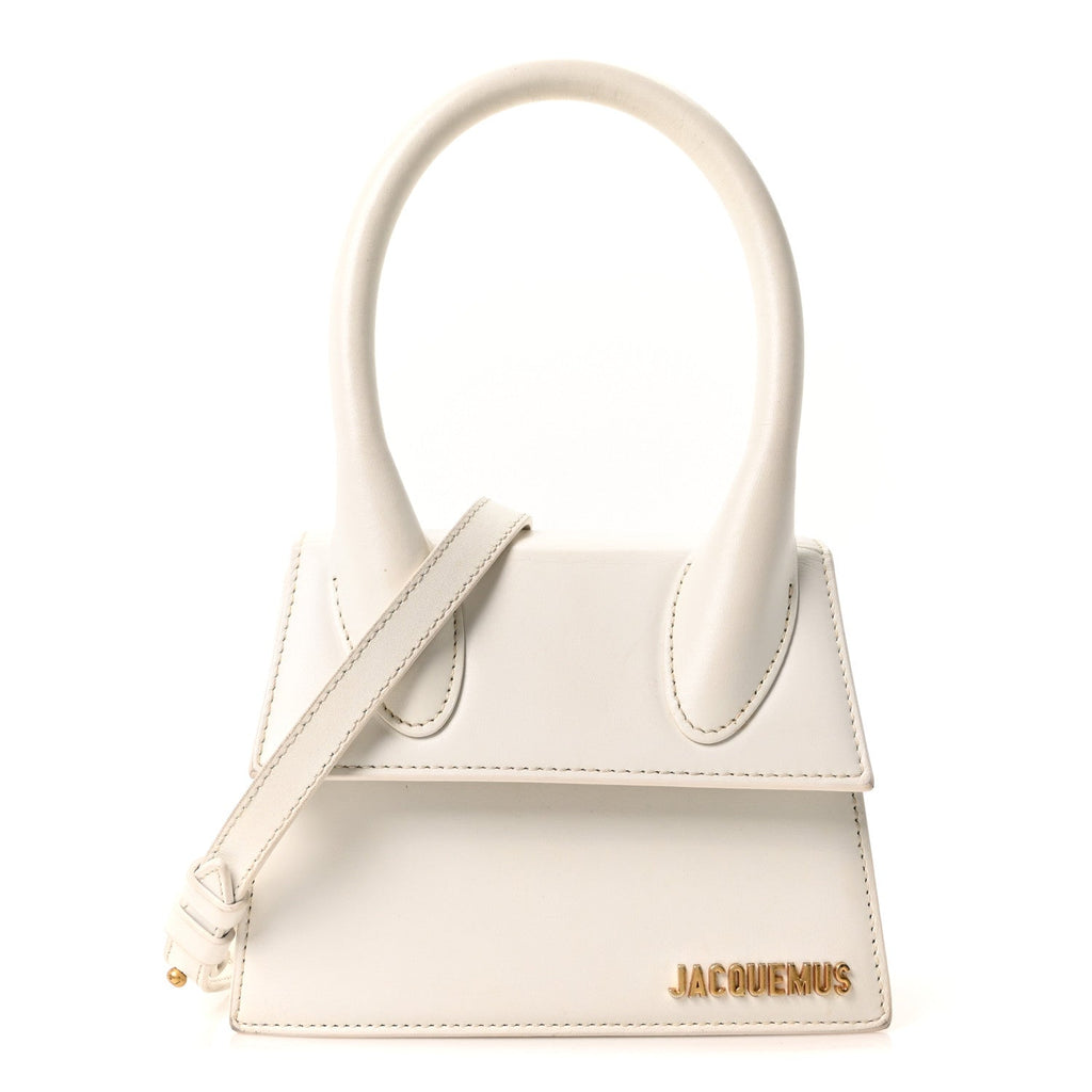 Smooth Calfskin Le Chiquito Moyen White