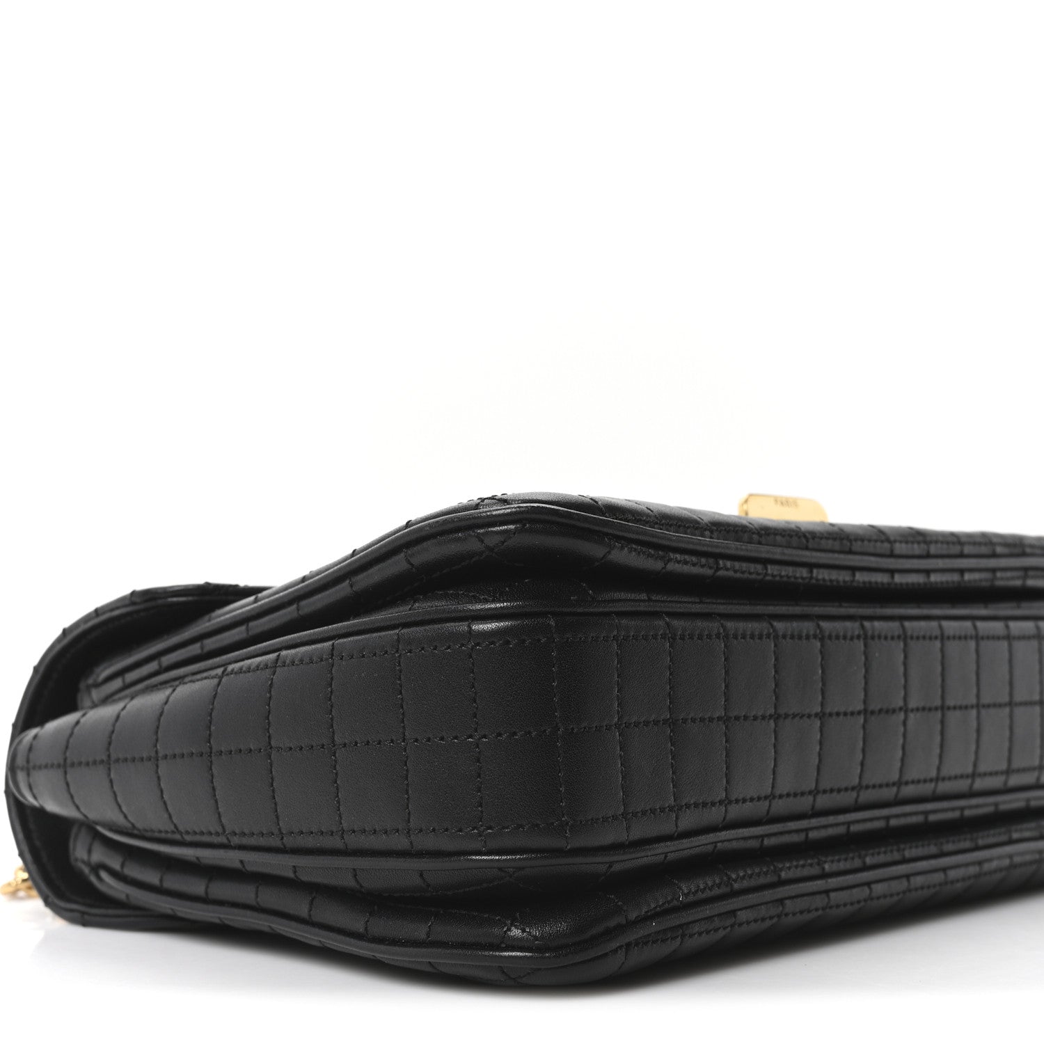 Calfskin Quilted Medium C Bag Black