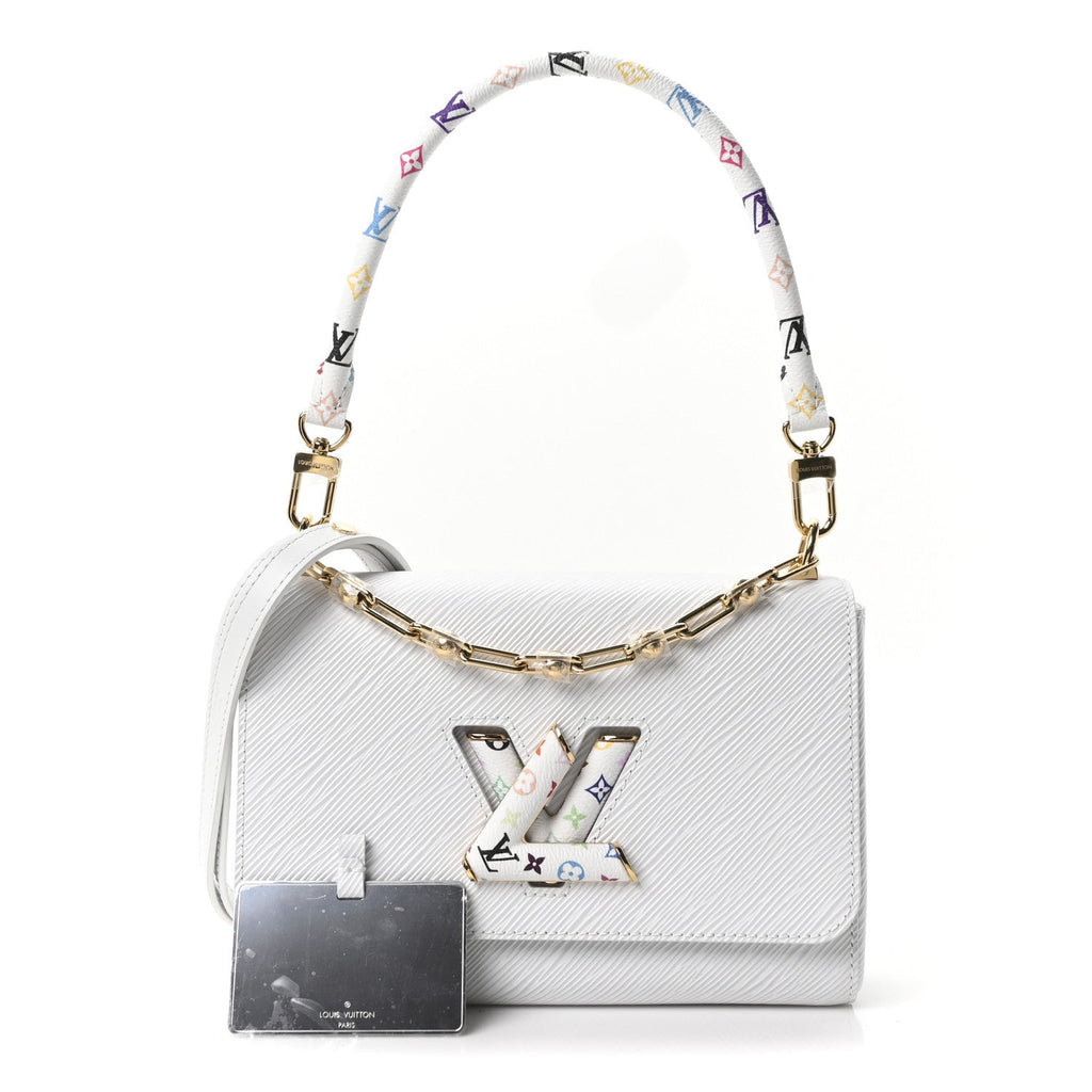 LV X TM Epi Twist MM Slim Shoulder Bag White