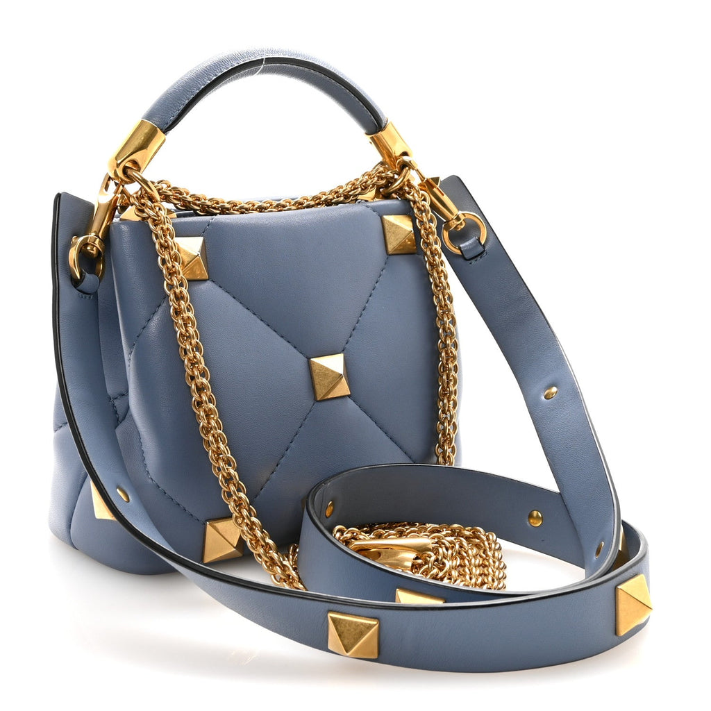 Nappa Mini Roman Stud The Handle Bag Niagara