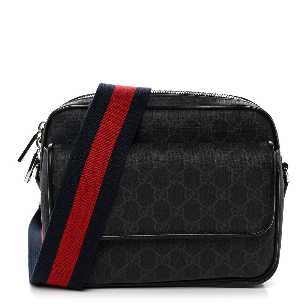 GG Supreme Monogram Small Crossbody Bag Black