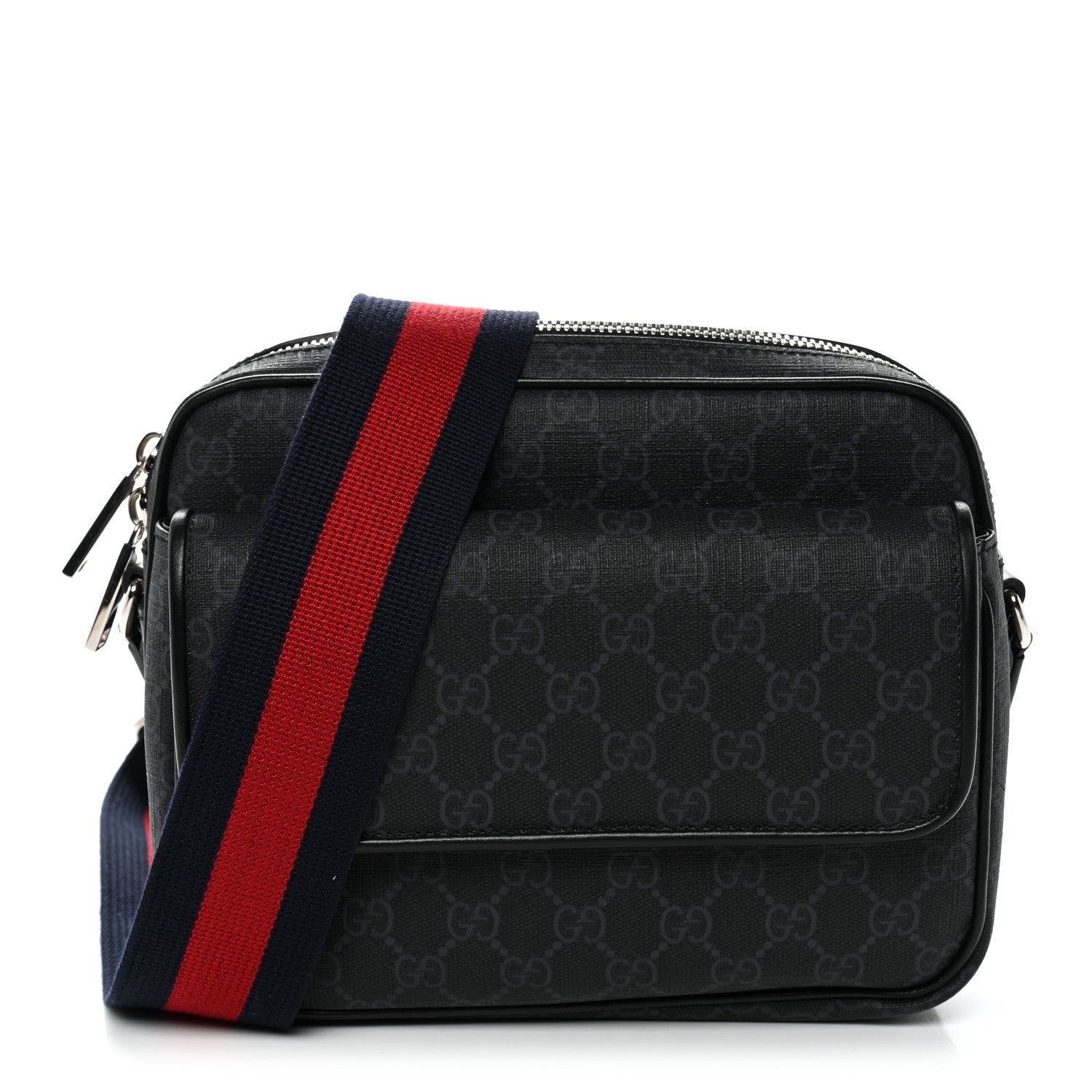 GG Supreme Monogram Small Crossbody Bag Black