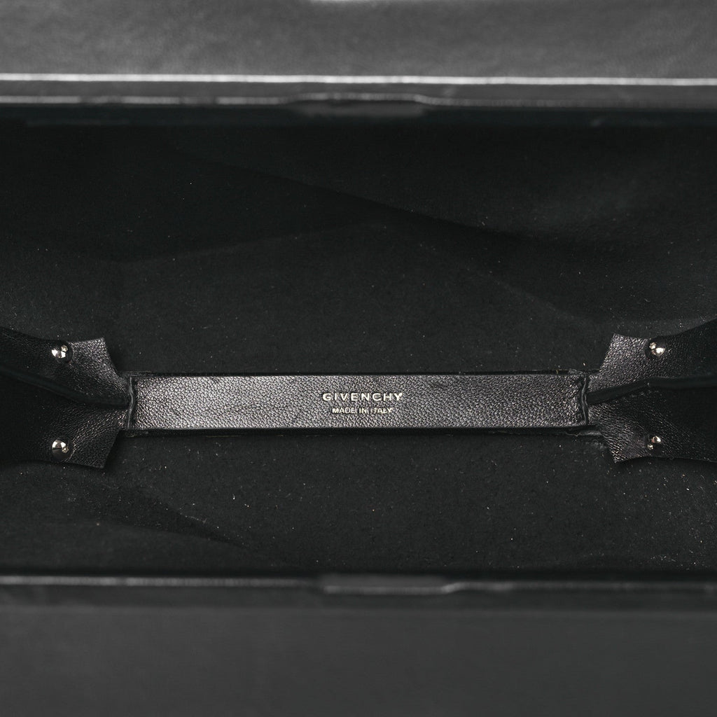 Calfskin G Chain Clutch Black