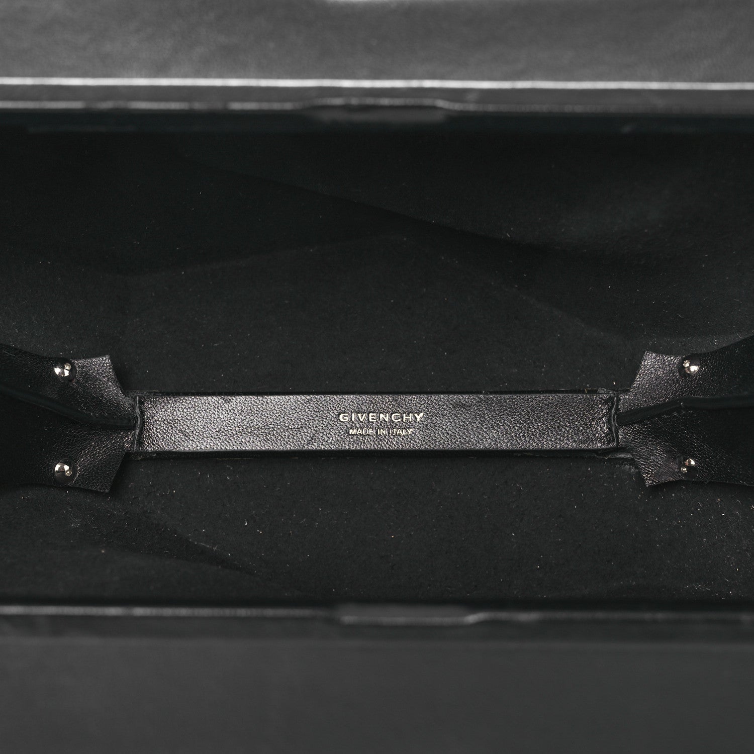 Calfskin G Chain Clutch Black