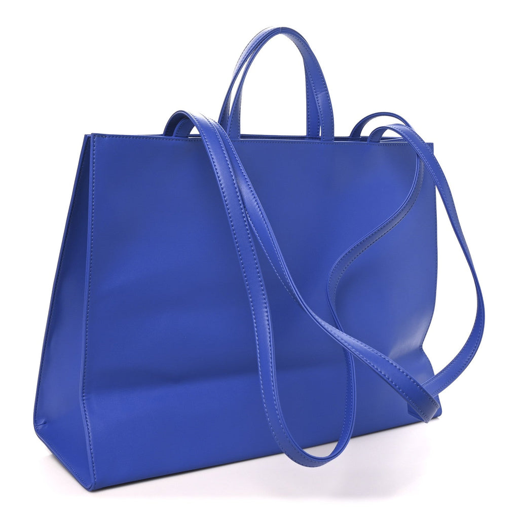 Vegan Leather Large Shopping Bag Painters Tape