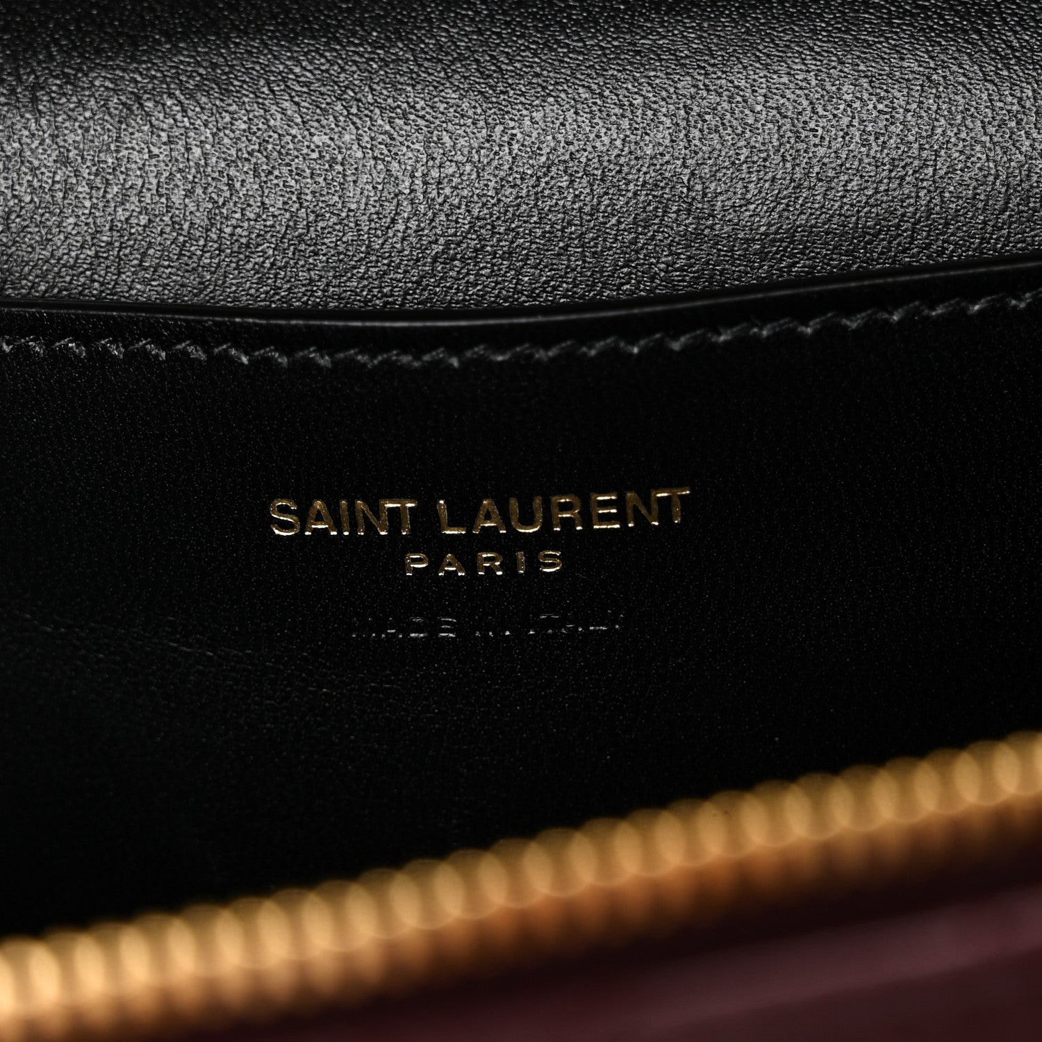 Lambskin Quilted Mini Gaby Vanity Case Rouge Cabernet